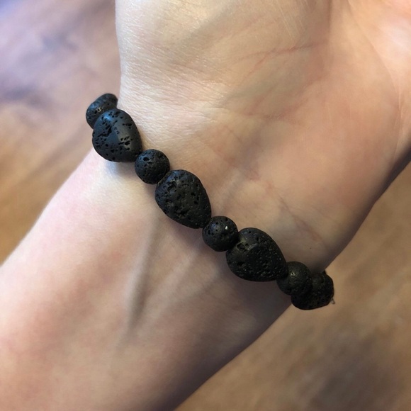 Lava Stone Crystal Bracelet - Picture 4 of 5